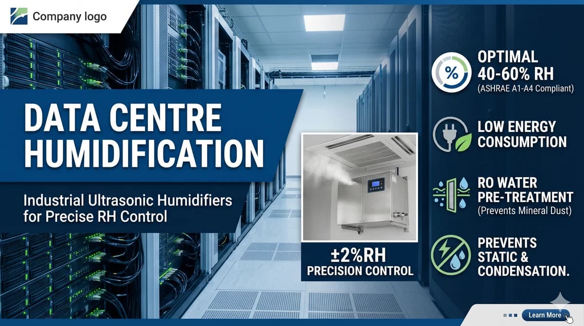 Ultrasonic Humidifier in Data Centre