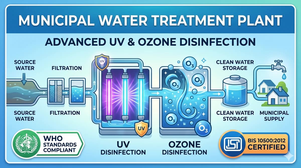 Water Treatment Plant (WTP) — ozone treatment by Ozone India Technology
