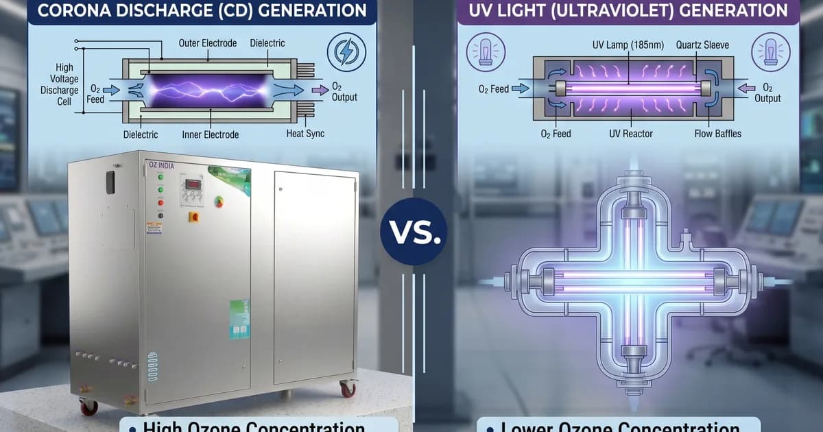 Corona Discharge vs UV Ozone Generators — Which Is Better? | OZ India — Ozone India Technology