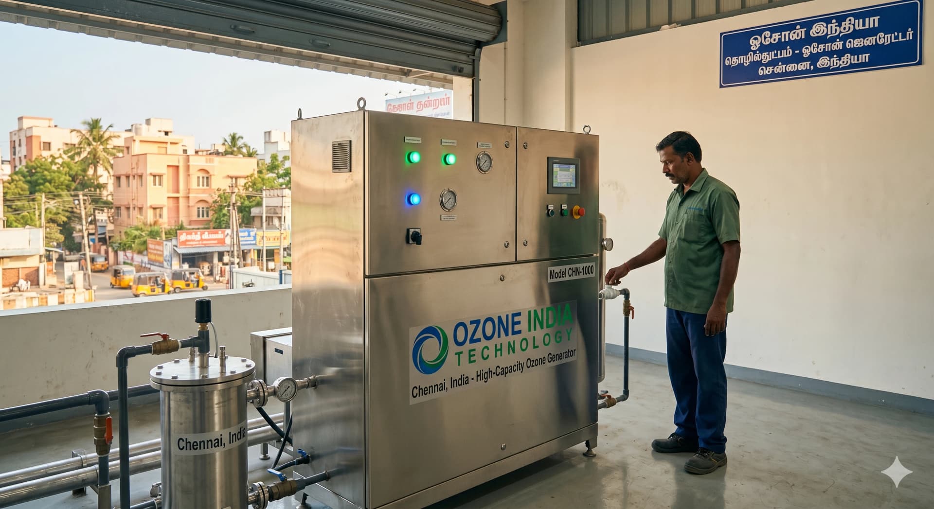 Ozone Generator Chennai India — CE Certified Industrial Water Treatment — Ozone India Technology