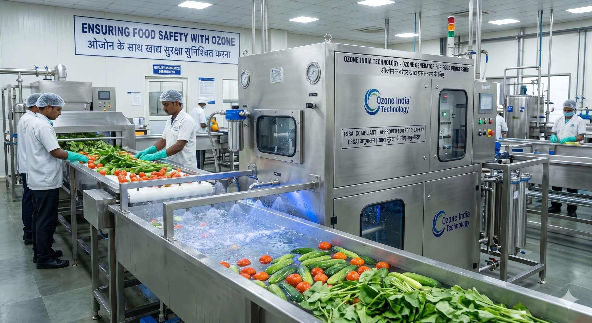 Ozone Generator for Food Processing FSSAI India — Proven Chemical-Free | Shelf Life + 25% | CE Certified — Ozone India Technology
