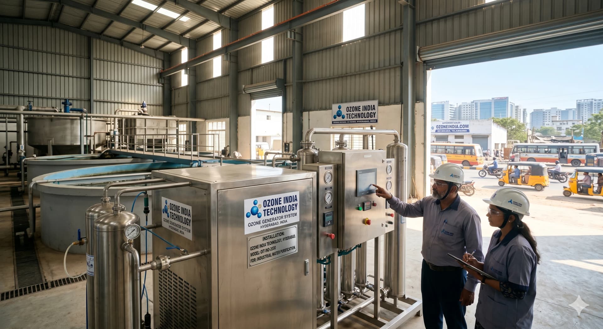 Ozone Generator Hyderabad India — CE Certified Industrial Water Treatment — Ozone India Technology
