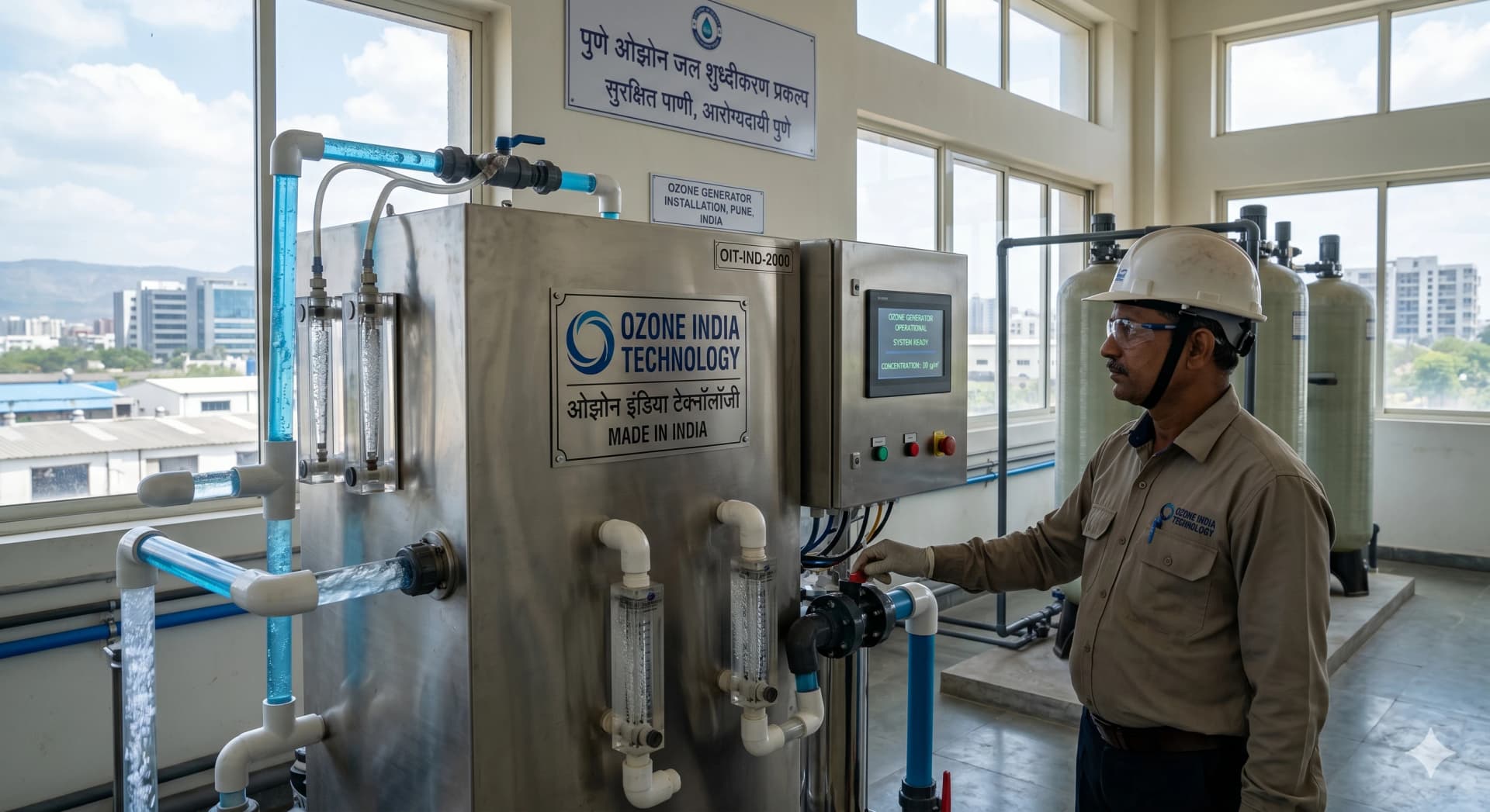 Ozone Generator Pune India — CE Certified Industrial Water Treatment — Ozone India Technology