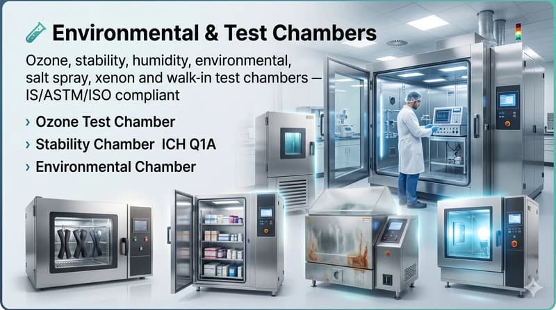 Environmental and ozone test chambers — Ozone India Technology