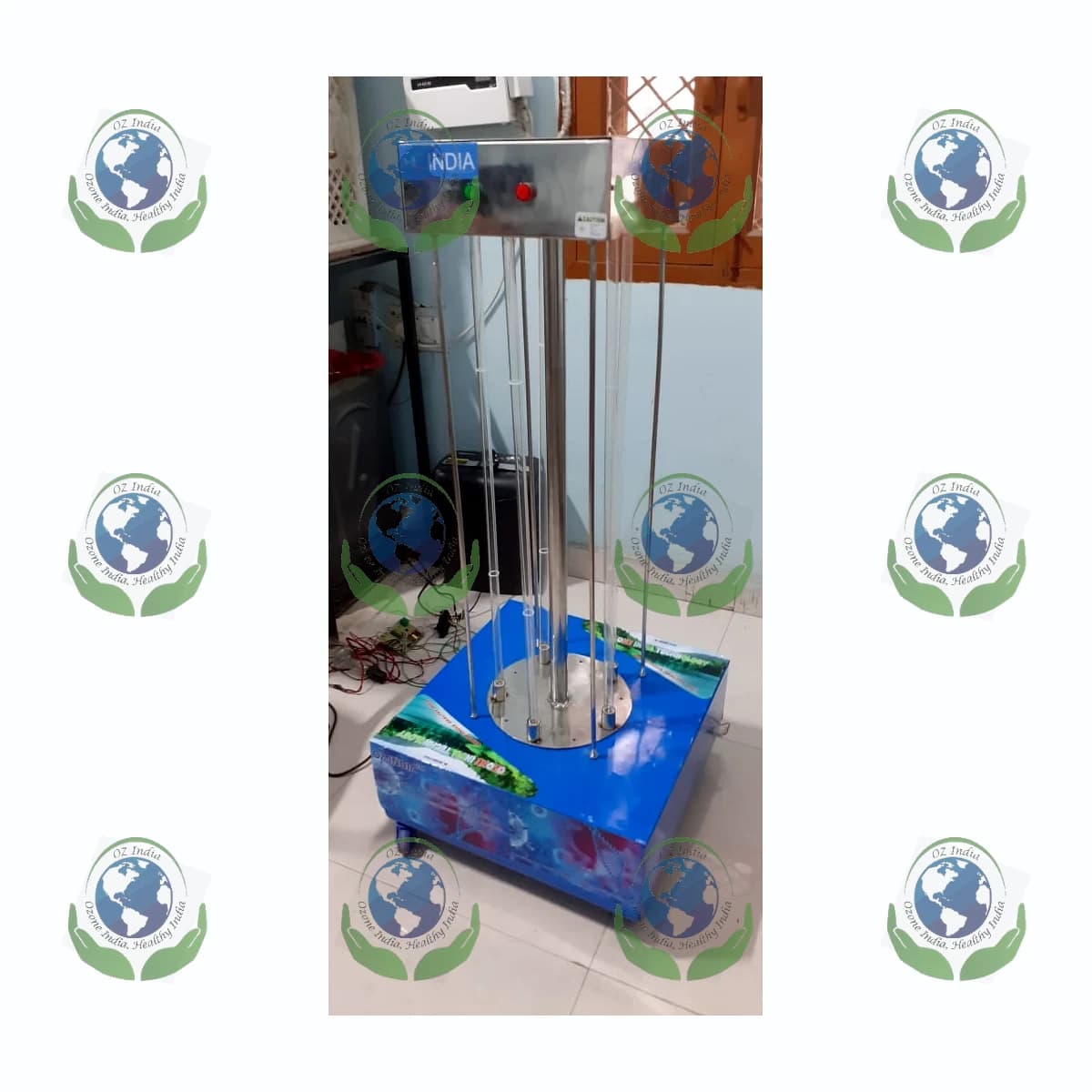 UV Tower Mobile 360 Disinfection by Ozone India Technology